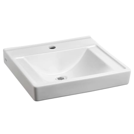 American Standard Decorum 20" Wall Mounted Bathroom Sink with EverClean Surface and Rear Overflow White